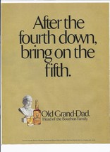 Old Grand Dad Bourbon Whiskey Print Ad Vintage 8.5&quot; x 11&quot; - £14.15 GBP