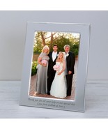 Personalised Engraved Any Message Silver Plated Photo Frame, Custom Mess... - £12.78 GBP