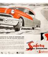 1956 Saginaw Power Steering Advertisement Automobilia Vintage GM DWJJ12 - $553.22 MXN