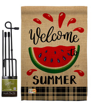 Watermelon Summer - Impressions Decorative Metal Garden Pole Flag Set GS137214-P - £21.15 GBP
