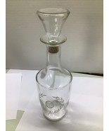 Elegant Vintage Crystal Spirit Decanter - - With Stopper - $9.90