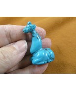 (Y-GIR-SI-565) blue GIRAFFE giraffes carving FIGURINE gemstone stone gir... - €12,01 EUR