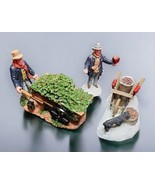 Vintage Lemax Figurines Holly Vendor and Roasted Chestnut Vendor Set Ret... - $1,045.44 MXN