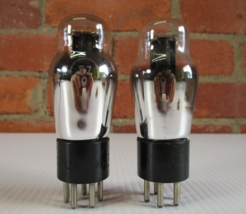 Sylvania Type 27 Vacuum Tubes Matched Pair TV-7 Tested Strong - $12.50