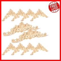Large Decorative Wooden Appliques - 10 Piece Set for Elegant Furniture S... - $720.82 MXN