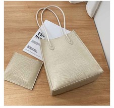 Pattern Pu Leather Shopping Bag Female Handbag Large Capacity Shoulder Bags for  - £41.13 GBP
