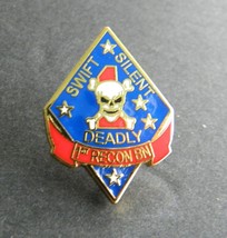 US MARINE CORPS 1st Reconnaissance Battalion LAPEL PIN BADGE 1 INCH USMC... - $5.74