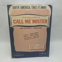 SOUTH AMERICA TAKE IT AWAY MELVYN DOUGLAS 1946 SHEET M SHEET MUSIC FOLDE... - $9.66