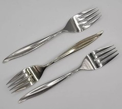 Oneida Oneidacraft Deluxe Stainless Textura Individual Salad Fork - Set of 3 - £6.16 GBP