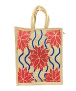 Indian Handblock Printed Jute Handbags for Travel Multipurpose shopping - £11.75 GBP