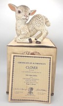 Vtg 1980 River Shore Porcelain Figurine Clover the Lamb IB COA U238 - £23.44 GBP
