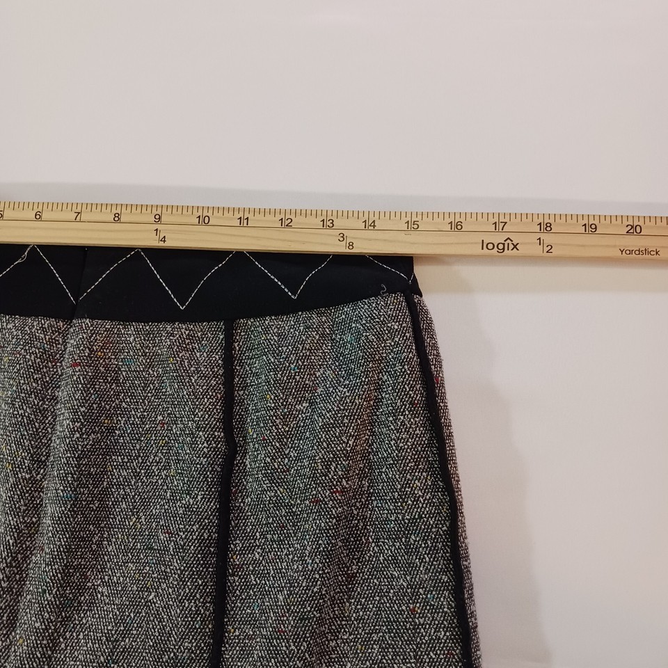 Sag Harbor F53288GY Women's Back Zip A-Line Gray Skirt Size 8 Item image 12