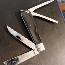 5 in multi blade 1970s pocket utility knife/signed - £37.87 GBP
