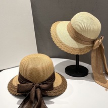 Summer Straw Hats, Beach Wide Brim Straw Hat, Fashion Vacation Hat, Bucket Hat - £14.15 GBP