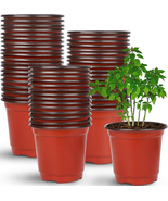 Nursery Pot, 110 Pcs 4&quot; Plastic Plants Pot,Seed Starting Pots, Indoor Ou... - $17.31 CAD