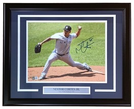 Nestor Cortes Signé Encadré 11x14 New York Yankees Photo Bas - $193.99