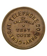 General Teléfono Company Of California Prueba Moneda, San Francisco 21mm - $38.69