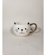 Cat Coffee Cup / Mug (White) Whimsical Gift for Cat Lovers - $8.90