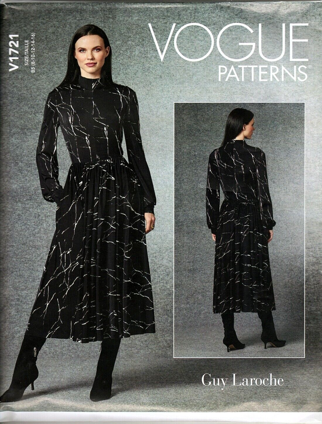 Primary image for Vogue V1721 Misses 8 to 16 Designer Guy Laroche Knit Dress UNCUT Sewing Pattern