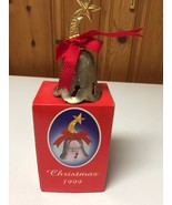 Christmas Silver Plated Engraved Bell 1999 International Silver Company  - $132.85 MXN