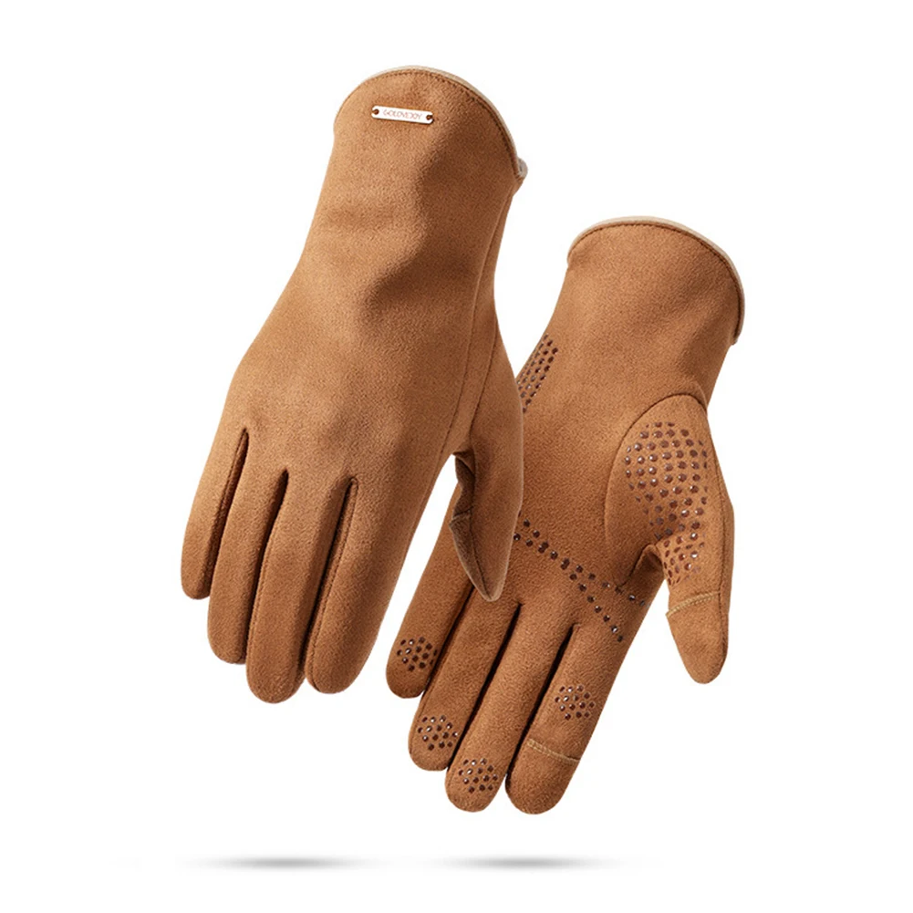 Comfortable Winter  Men Gloves Windproof  Warm Split Finger Gloves Non-slip for  - £84.15 GBP