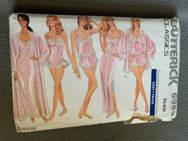 Butterick 6985 Sewing Pattern Robe Nightgown Panties Misses Size XS/S/M 1988 - £11.41 GBP