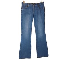 APT 9 Womens Size 6 Mid Rise Boot Cut Cotton Blend Denim Blue Jeans 31&quot; Inseam - £7.90 GBP