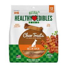 Nylabone Healthy Edibles AllNatural Long Lasting Bacon Chew Treats Bacon, Medium - £32.39 GBP