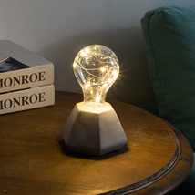 Lamp Table Led Night Light Modern Cement Lamp Room Present Decoration Base Home - £15.97 GBP