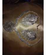 Glam Rhinestone Statement Set – Necklace &amp; Earrings for Evening or Bridal ✨ - $24.64 CAD