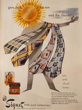 1947 Original Esquire Art Ad Advertisement Signet Ties Van Merritt Beer - £8.46 GBP