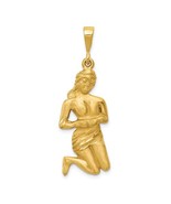 14K Yellow Gold Virgo Zodiac Pendant - €346,28 EUR