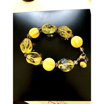 Vintage 925 Sterling Silver Beer Quartz Bracelet - $45.54