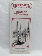 Vintage Ottowa Illinois Town Of Two Rivers Brochure - £37.85 GBP
