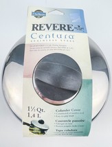 Revere Ware Centura Stainless Steel Colander Cover 1.5 Quart Saucepan New - £25.47 GBP