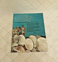 1976 Champion Olympic Silver Coin Contest Entry Form Vintage Canada Spark Plug - £10.74 GBP