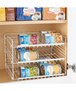 3-Tier Can Dispenser Rack Organizer Powder Coated Steel White - $704.10 MXN