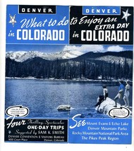 Enjoy an Extra Day in Denver Colorado Brochure Americas Roof Garden 1939 - £13.99 GBP