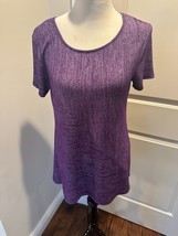 Croft &amp; Barrow Women&#39;s Purple Tunic SZ M RN 73277 NWOT - $405.79 MXN