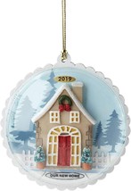 Lenox 2019 Glass Our First Home Ornament Gingerbread House Christmas Gif... - £21.02 GBP