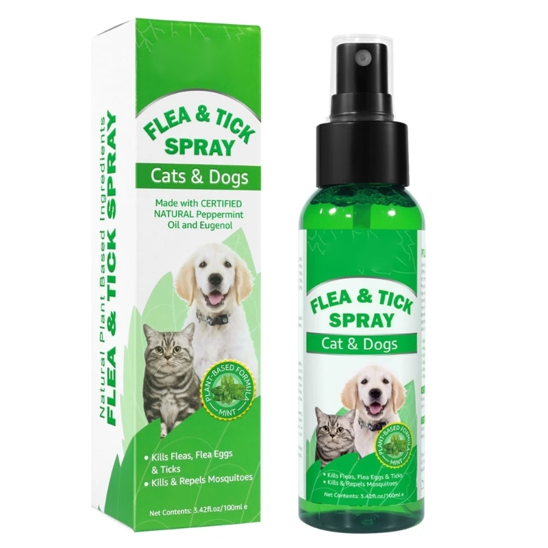 Dogs Fleas and Tick Treatment Fleas and Tick Prevention External Spray Home - $7.93