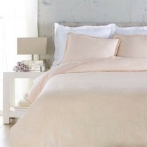 Surya Evelyn EVY3004-T Blush Pink Crochet Woven Linen Twin Duvet Cover - £123.38 GBP