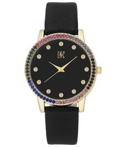 I. N.c. Mujer Cuero Sintético Negro Correa 38mm Reloj Con Intercambiable Engaste - £19.65 GBP
