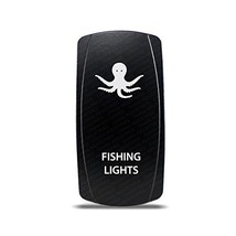 CH4X4 Marine Rocker Switch Fishing Lights Symbol 5- Blue Led - £12.38 GBP