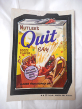 Topps Wacky Card: NUTLEE&#39;S QUIT BOOZE FLAVOR 1973 4th Series - $9.89