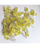 50 pcs 5mm YELLOW LED diffused brand new bright - Mr Circuit - £1.54 GBP