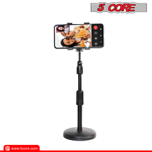 Desktop Mobile Phone Holder Stand 360° Rotate Video Studio Base Bracket Clip - £7.90 GBP