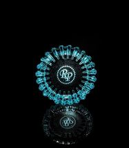 Rocky Patel Luminoso Aqua Glass Ashtray Gorgeous 10" Diameter NIB image 6
