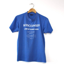 Vintage Wisconsin Fishing T Shirt Medium - £21.30 GBP