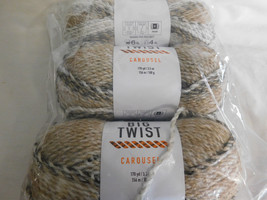 Big Twist Carousel Wheat lot of 3 Dye lot 490782 - £14.95 GBP